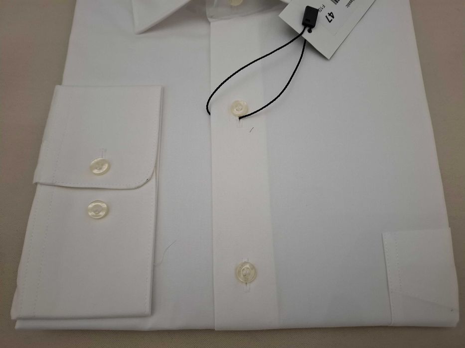 Camisa nova algodão branco Bexley 47