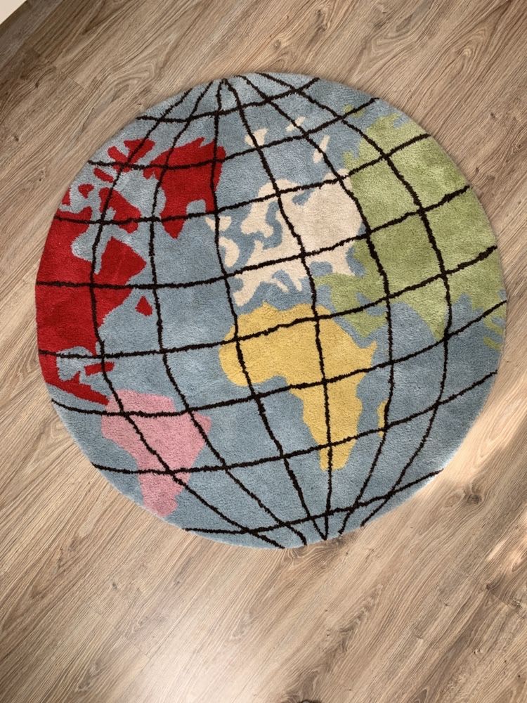 Dywan mapa świata