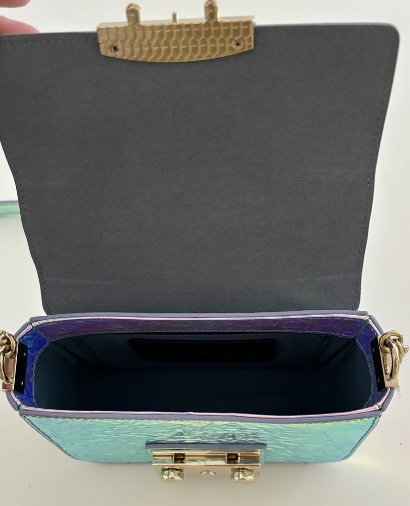 Torebka Furla metropolis mini iridescent holo