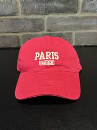 Nowa czerwona czapka z napisem Paris vintage unisex