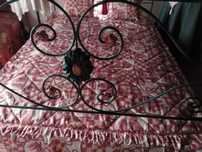 CAMA DE FERRO Antiga Modelo Florão