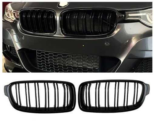 Nerki Grill BMW F30 F31 F32 F36 M3 Look Czarny Połysk Black Gloss