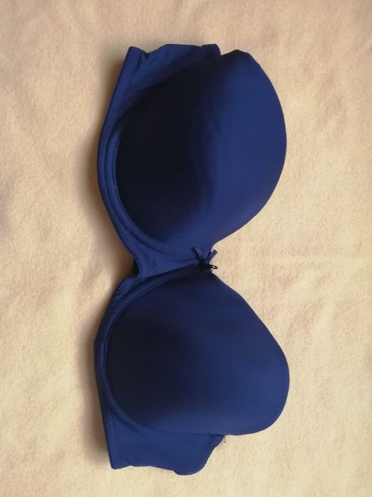 Biustonosz pushup czarny Esotiq bez ramiączek do sukienki 80b