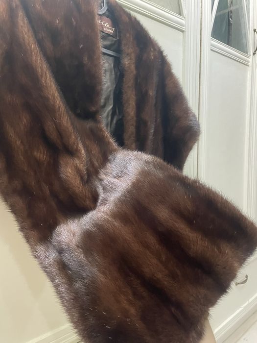Манішка накидка хутро норка або соболь хутряна ворот