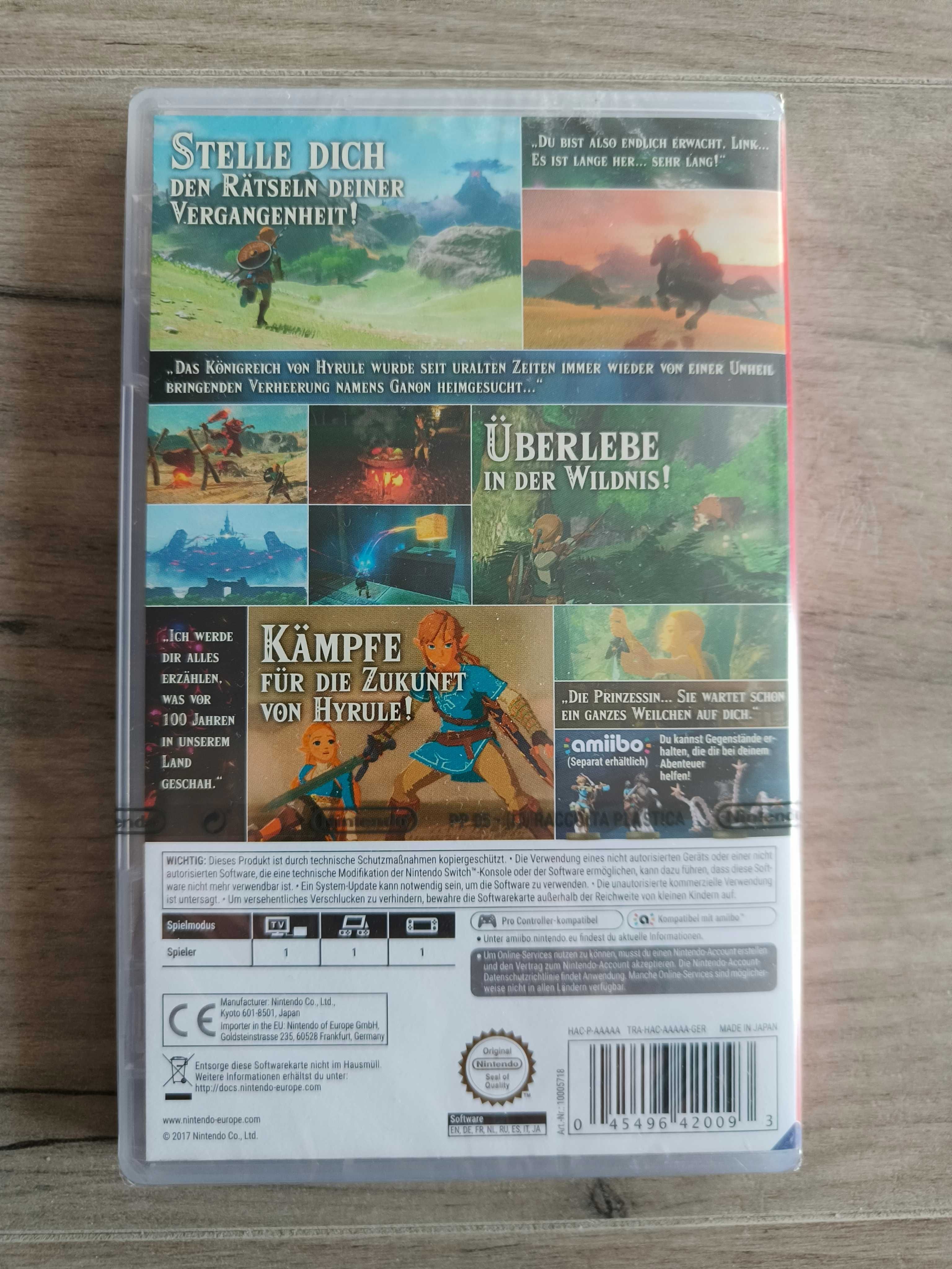 The Legend of Zelda Breathe of the Wild, Nintendo Switch, Nowa w folii