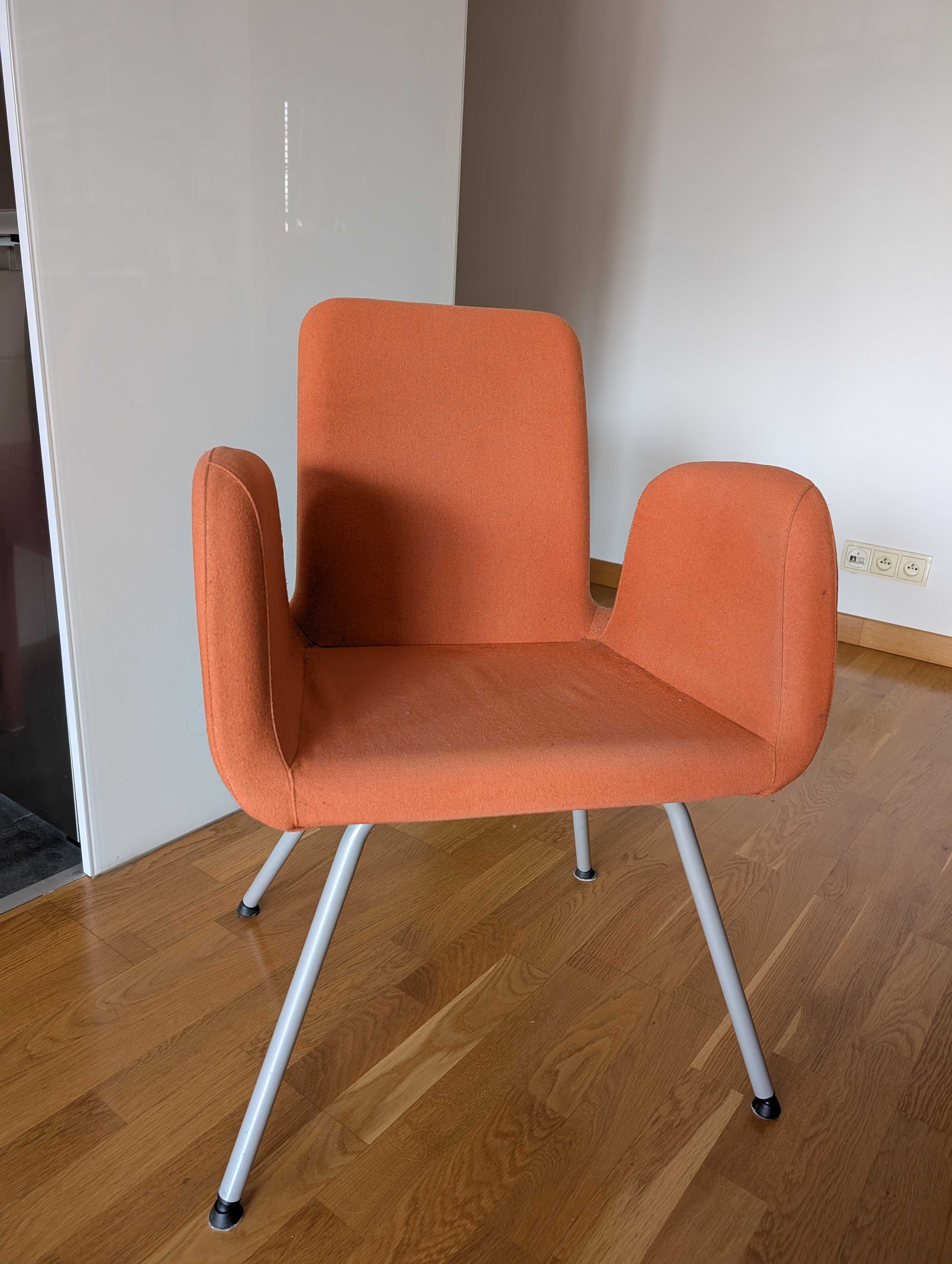 Pomarańczowe krzesło biurowe/konferencyjne/do jadalni IKEA