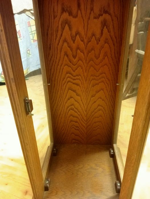 Witryna szklana drewno, szyba sklejka