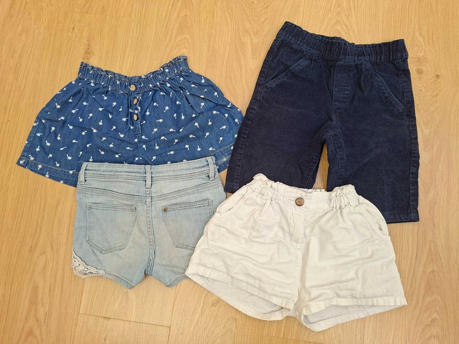 Calções de ganga H&M menina. Tamanho 7-8