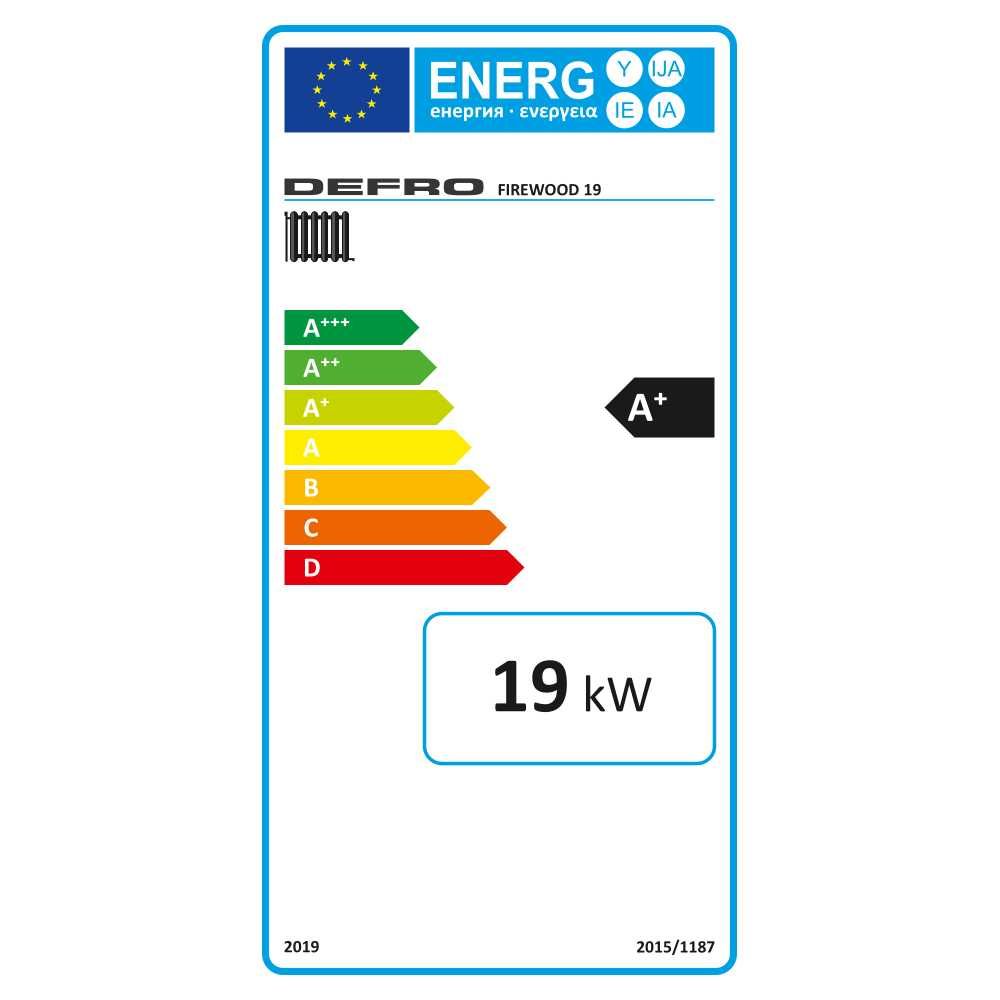 Kocioł, piec na drewno DEFRO FIREWOOD 19 kW - zasypowy / tradycyjny