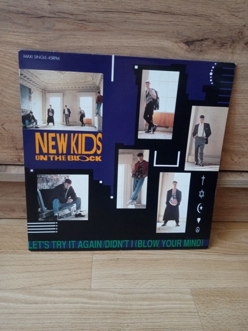 New Kids On The Block-Lets Try It Again/Didnt I -Maxi-LP-winyl