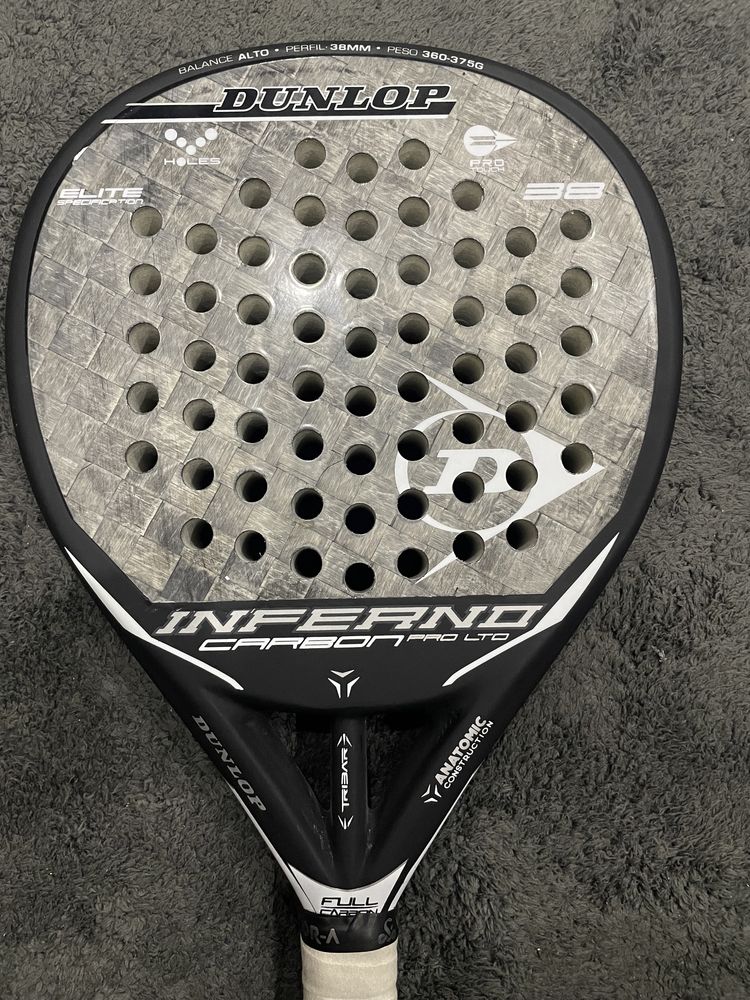 Vendo raquete NOVA de padel Dunlop Inferno Carbon 24K carbono