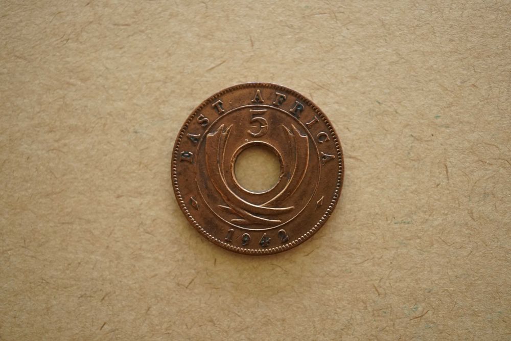 Lote 4 Moedas da África Oriental - George VI