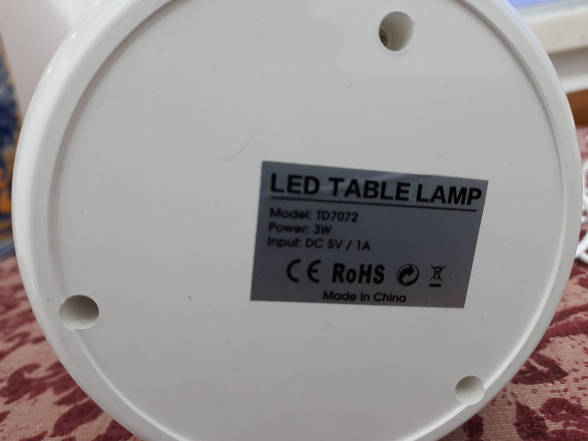 Candeeiro Led Touch