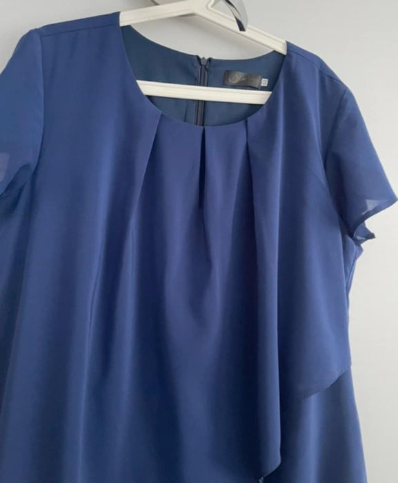 Granatowa sukienka r.52 /6XL