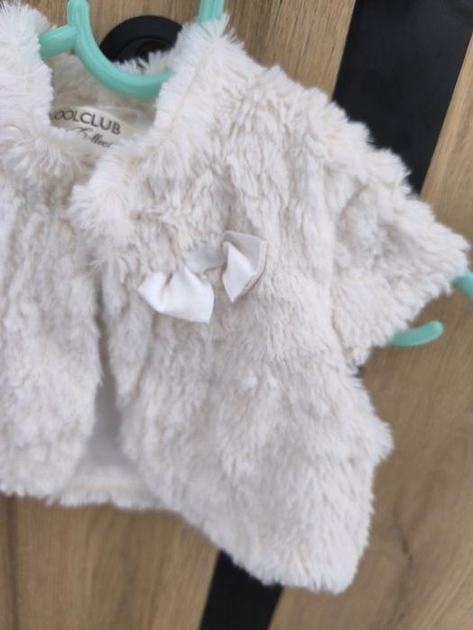 Bolerko dziewczęce kamizelka elegancka cool club 86 chrzest