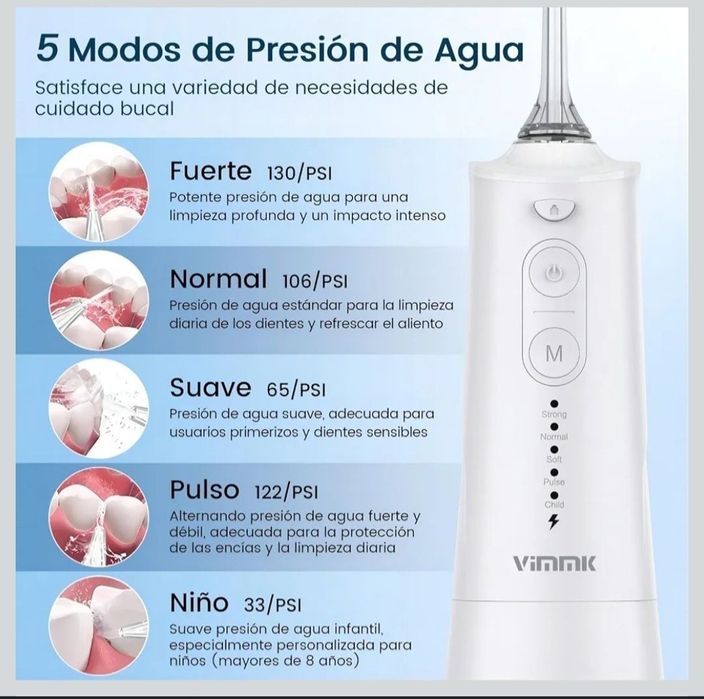 Vimmk bezprzewodowy irygator do zębów