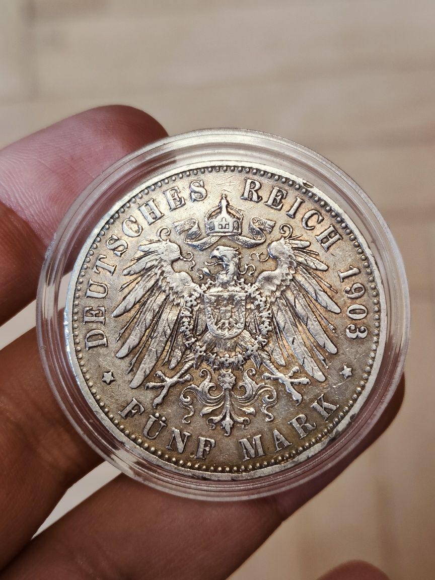 5 marek 1903-A Wilhelm II, Prusy, Cesarstwo Niemieckie, Niemcy