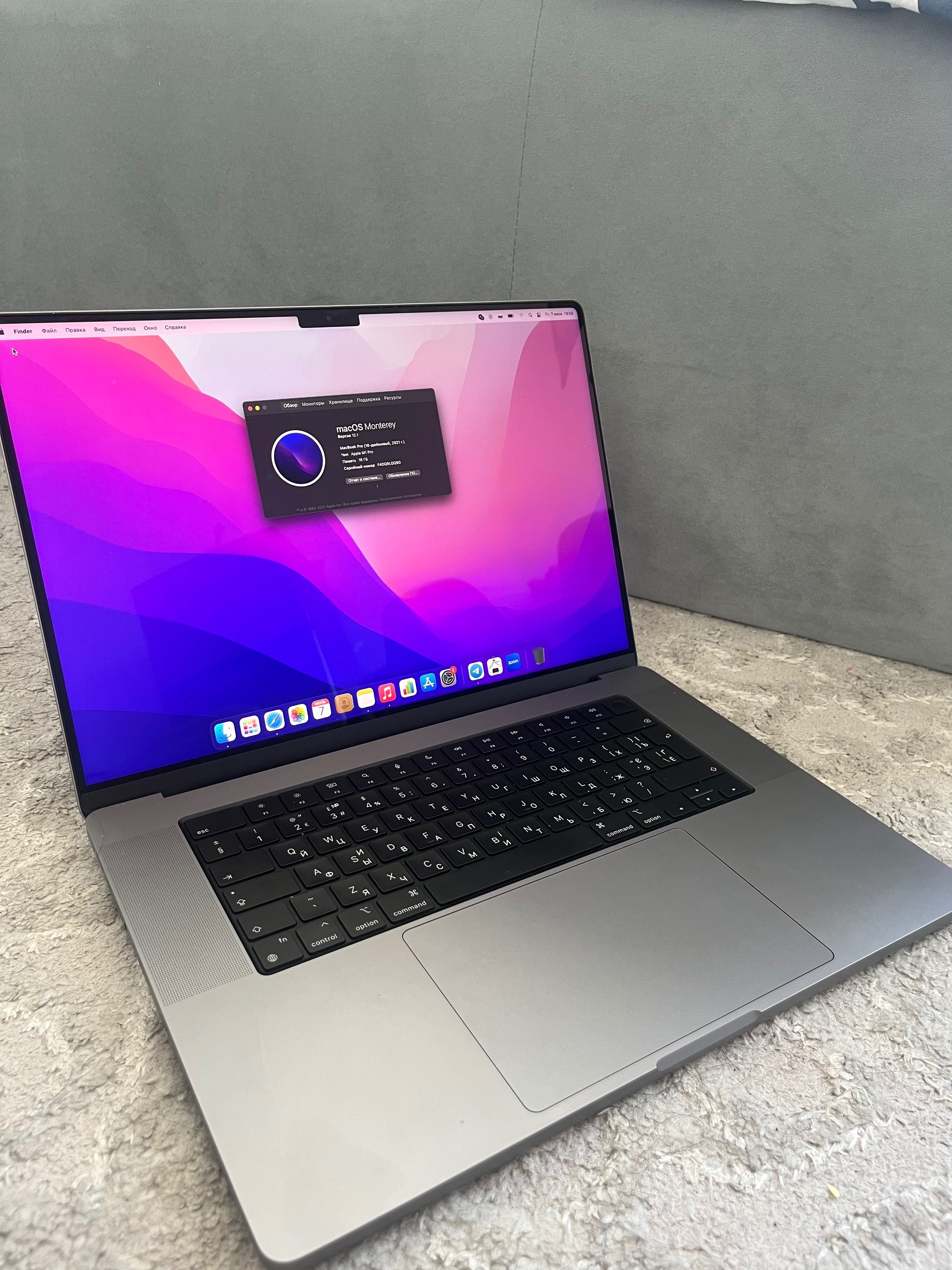 MacBook pro 16 ml 16gap 500gb
