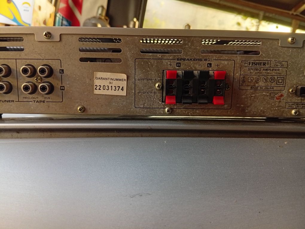 Fisher CA-35, amplituner,Integrated stereo amplifier