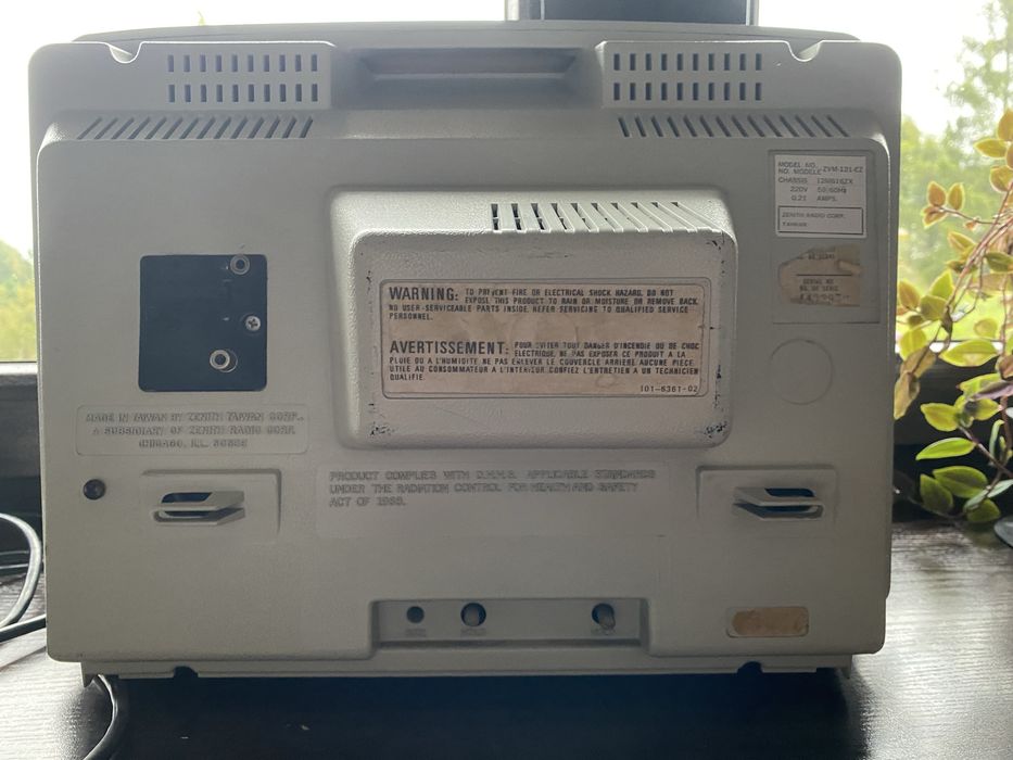 Monitor Zenith 12 cali zielony, green, ZVM-121 plus kabel Amiga, Atari
