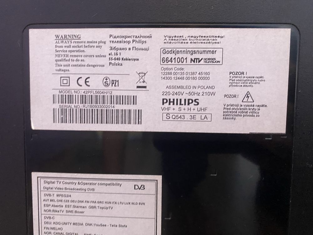 Telewizor Philips 42pfl5604h/12 - do naprawy