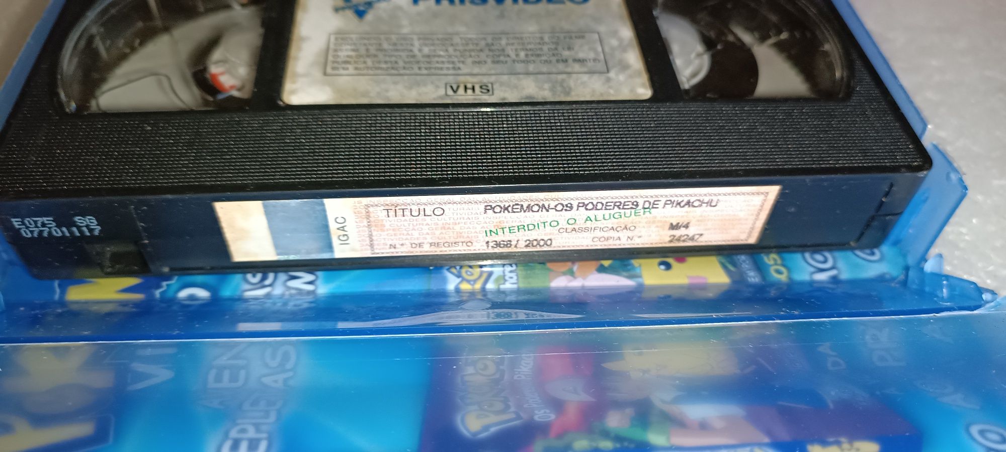 Pokémon 3 Antigas cassetes VHS