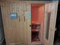 Sauna FIŃSKA sucha z drewna + akcesoria piec kamienie sterowniki KOMPL