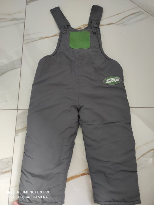 Ocieplane spodnie narciarskie 86cm