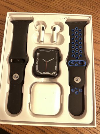 Kit Smartwatch e fones de ouvido