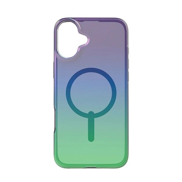 Etui ZAGG Milan Snap z MagSafe do iPhone 16 Plus - zielono-fioletowe