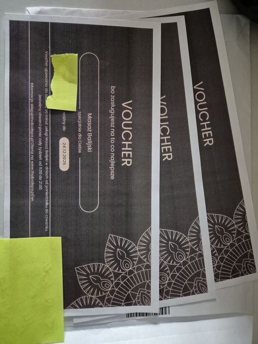 Masaż Balijski voucher