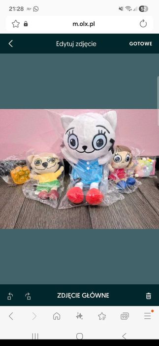 Maskotka duża kicia kocia 30cm