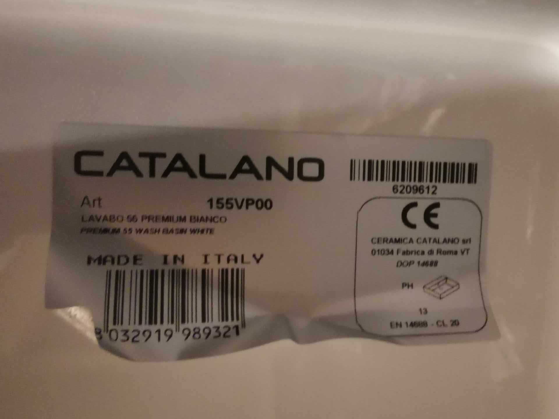 Catalano Premium umywalka nablatowa biała 55 x 37cm (art. 155VP00)