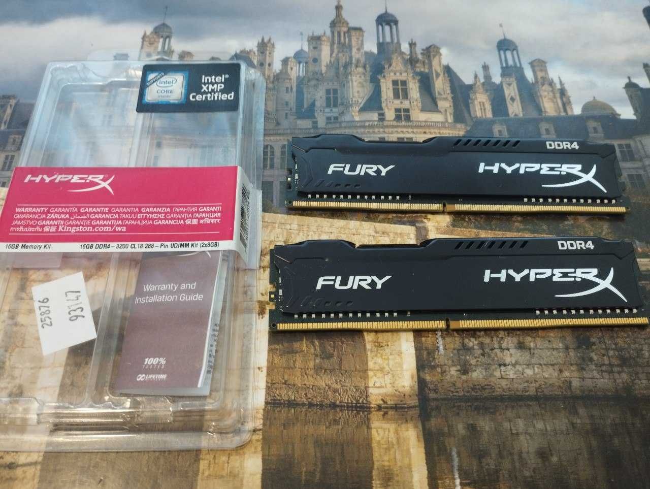 Оперативна память HyperX Fury DDR4 3200 МГц 16 Гб. Кит: 2x8Gb