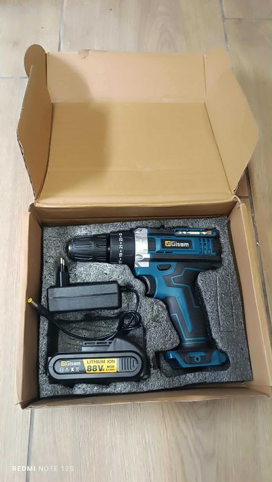 Wkrętarka akumulatorowa Gisam 25+3 | 2 biegi | 2x bateria 18V | zestaw