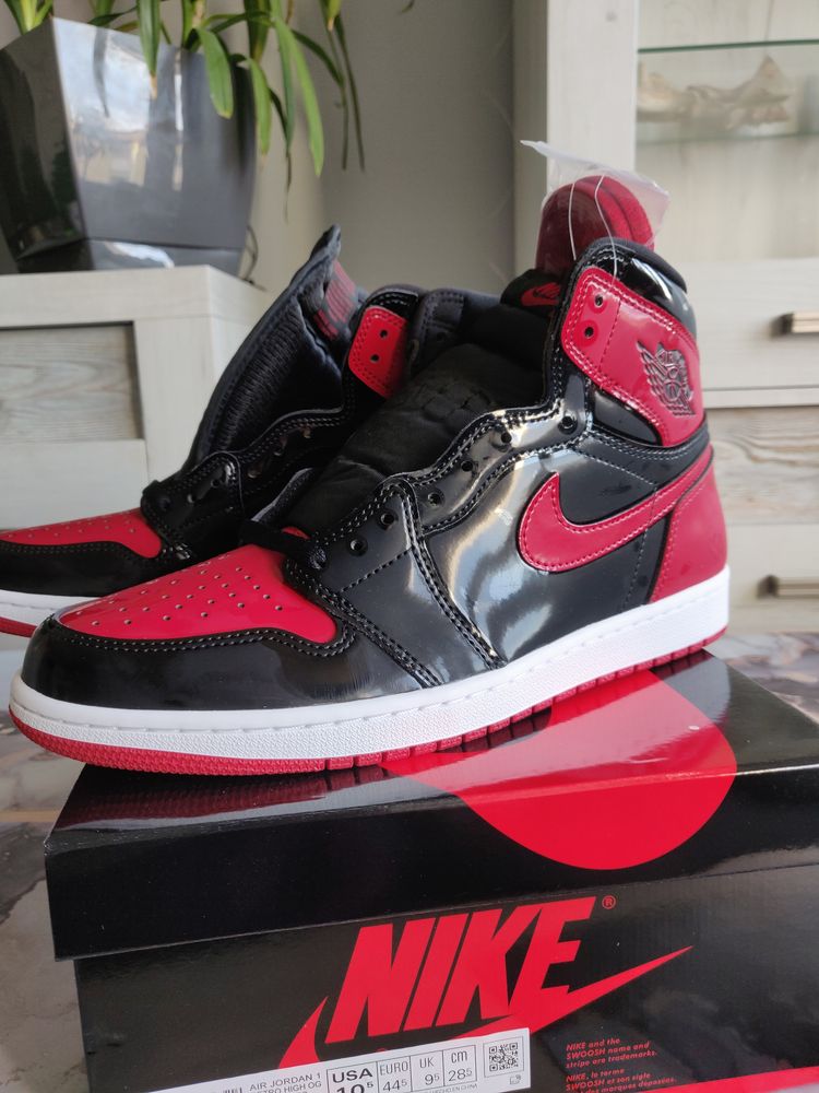 Nike Air Jordan 1 Patent Bred 44,5EU (10.5US)