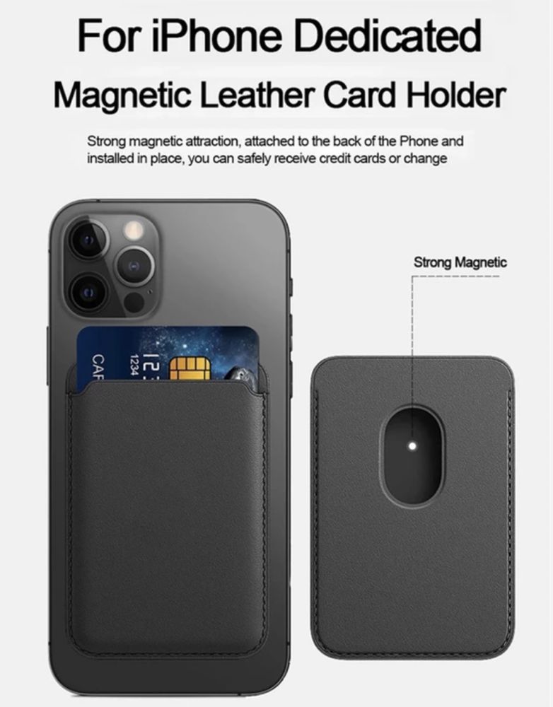 Capa protectora para Iphone + bolsa magnetica para cartões!