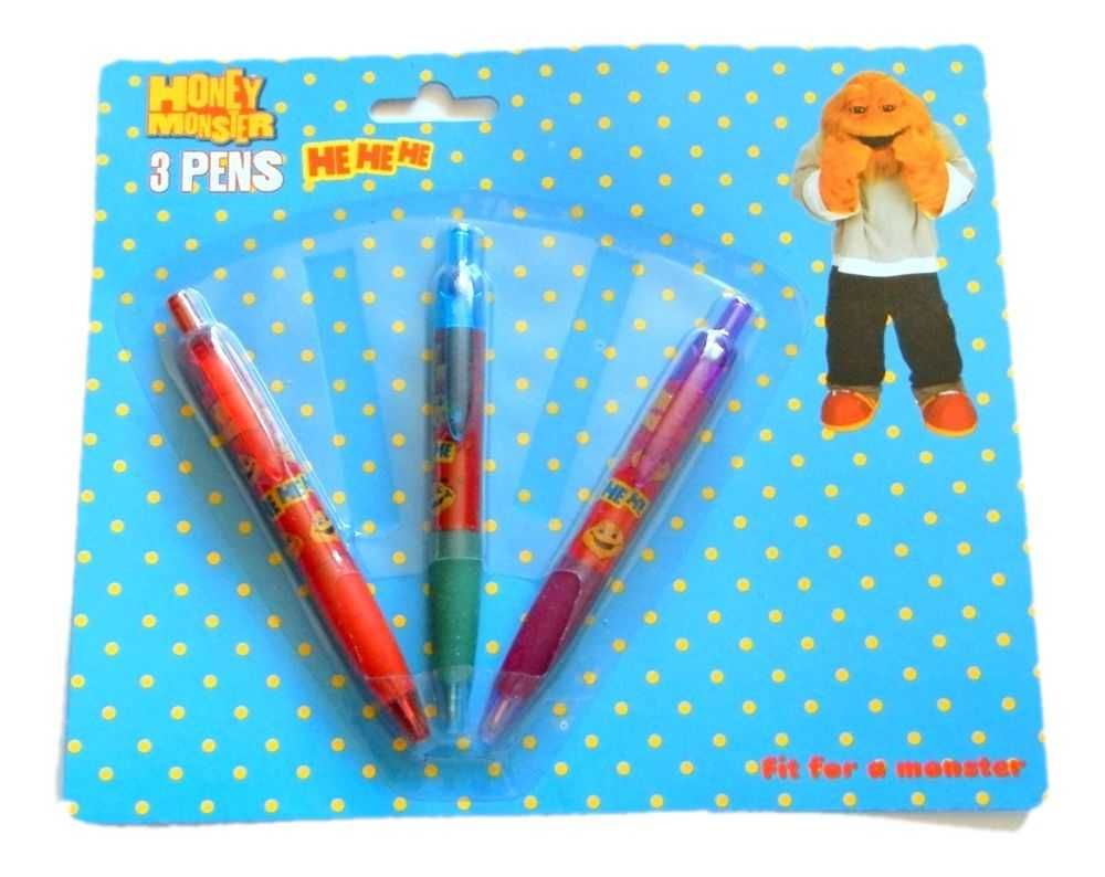 SALE 3 pack długopisów do szkoły z Monsterami