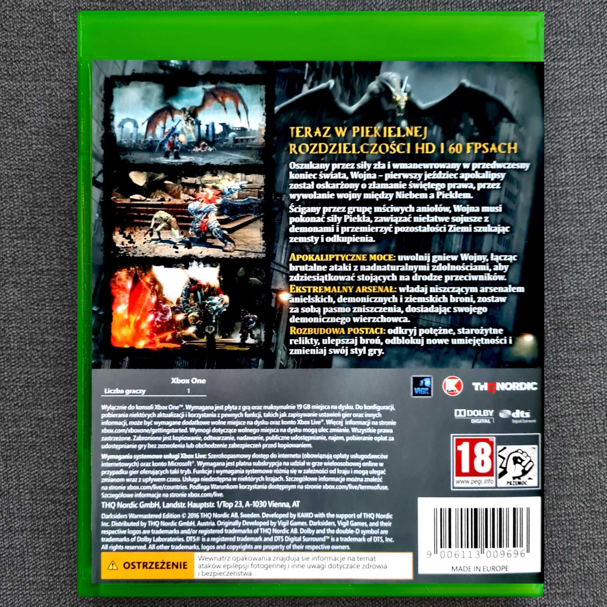 Darksiders Warmastered Edition PL Polskie Napisy Xbox One