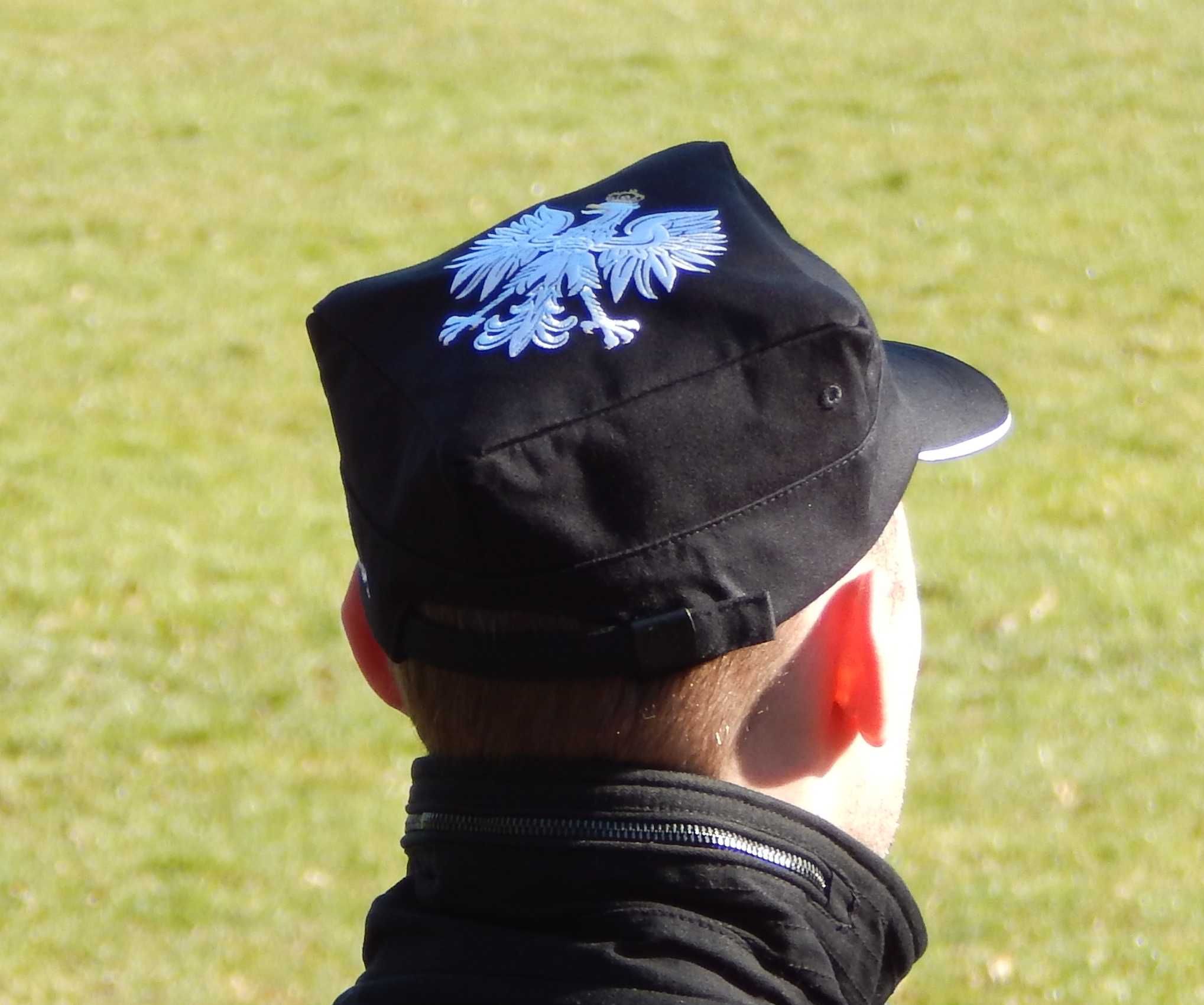 Rogatywka czarna XL z Orłem