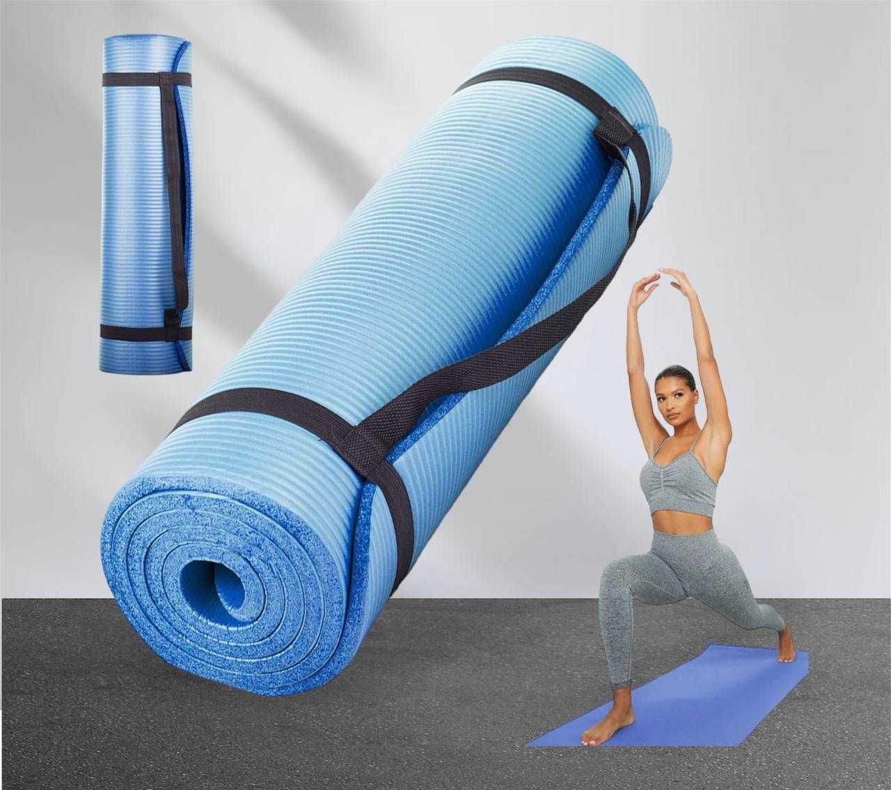 Mata do ćwiczeń fitness jogi joga areobic 180x60 grubość 1 cm
