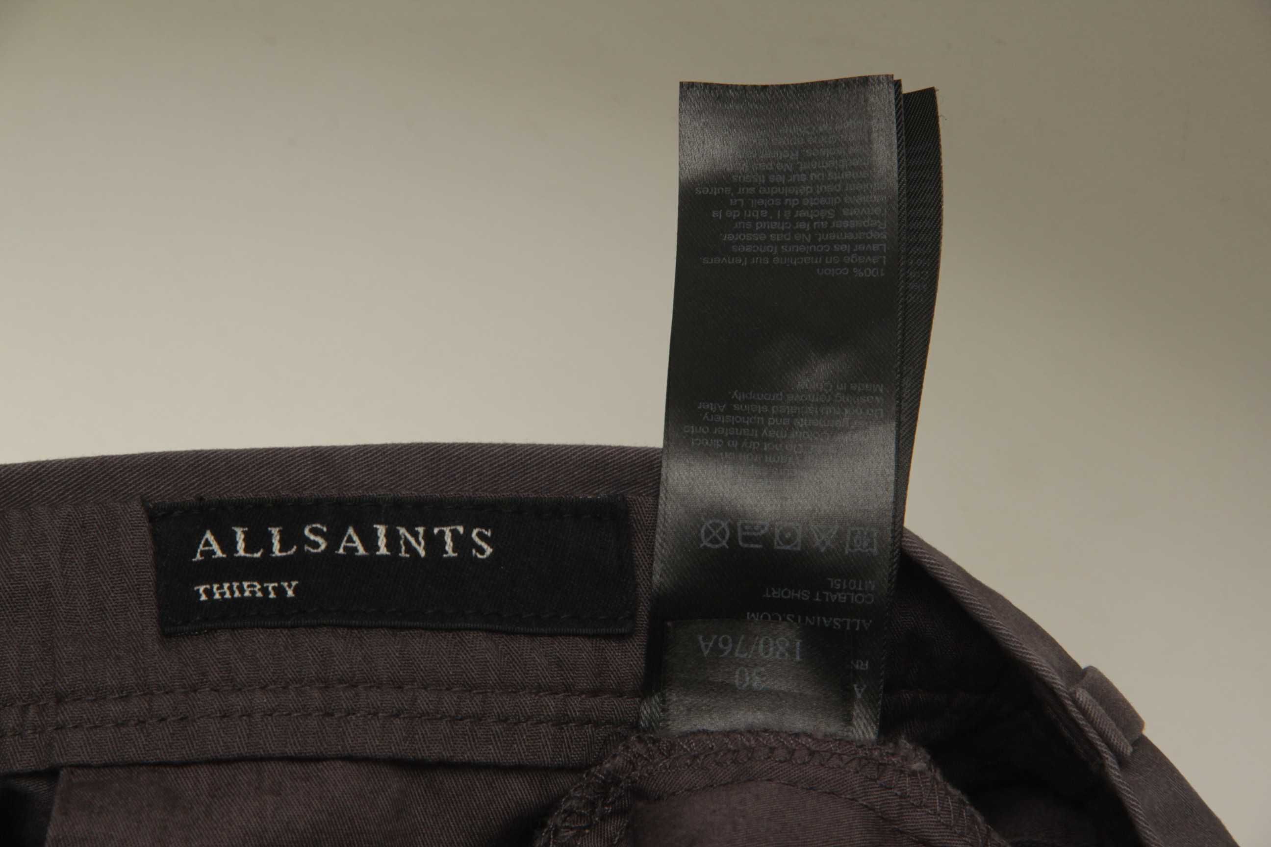 All Saints рр 30 шорты из хлопка