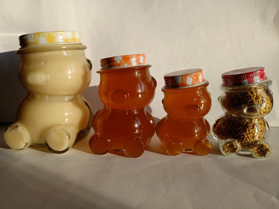 Podziękowania dla gości słoiczki z miodem miód z logo mini miodki 40ml