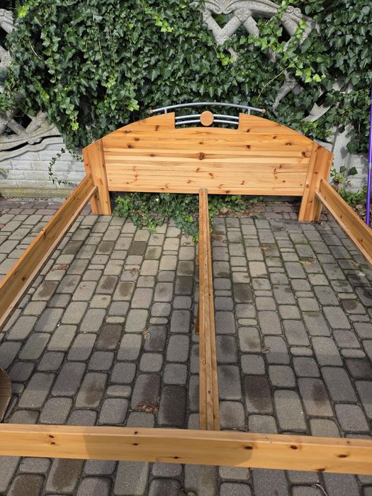 Łóżko podwójne do sypialni drewno!