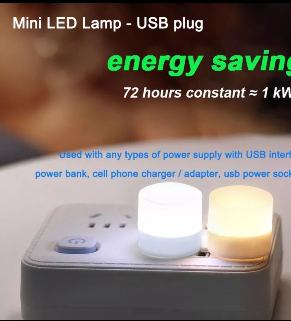 USB led Лампочка-светильник/ночник от USB.Powerbank