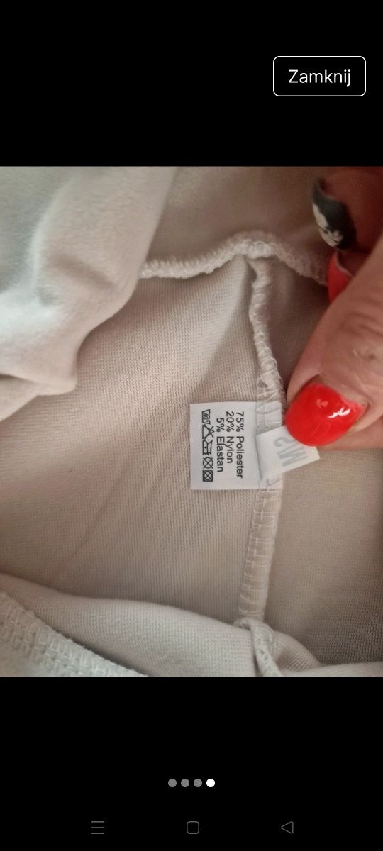 Legginsy welurowe