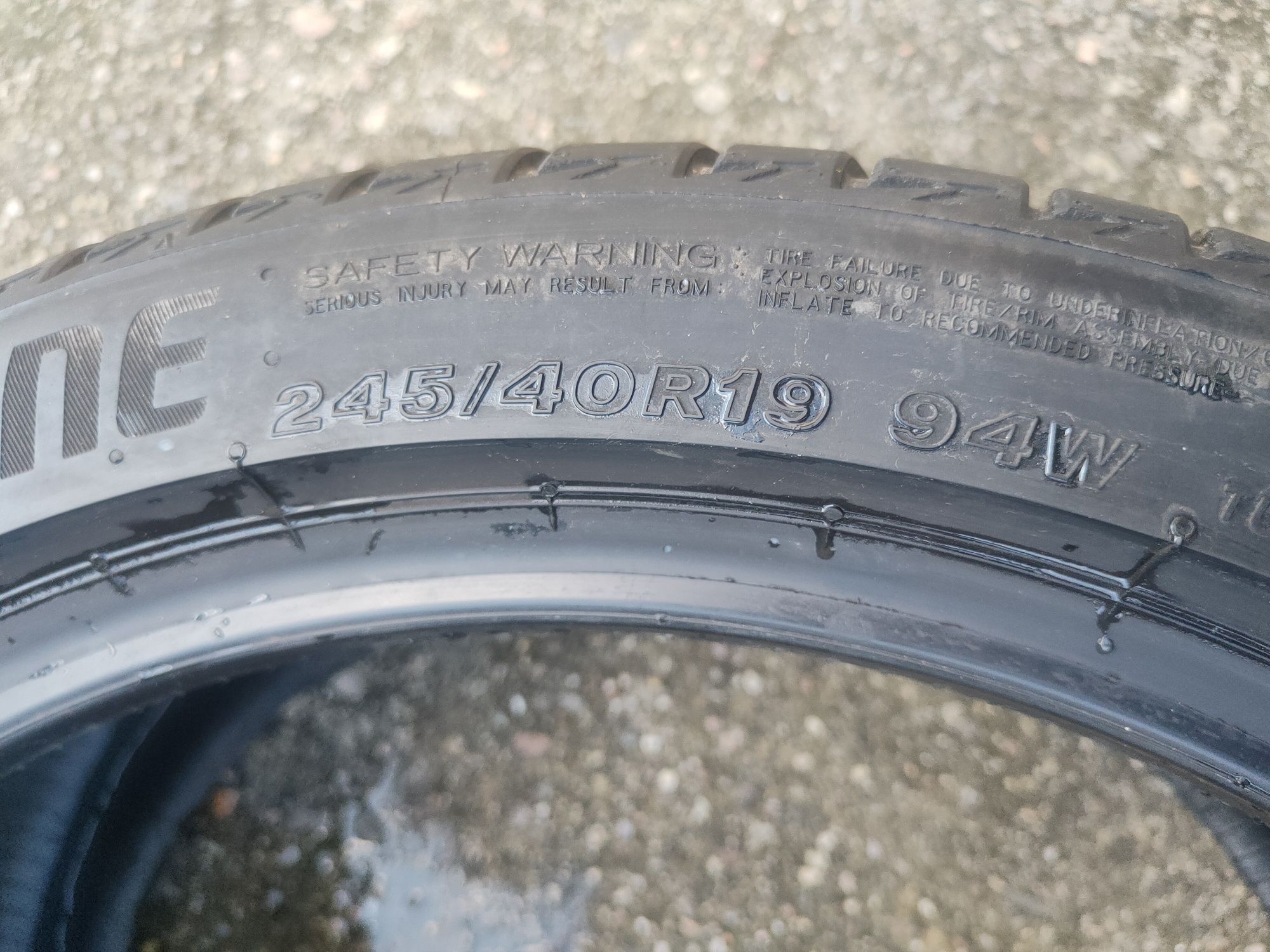 1szt Bridgestone Turanza T005 245/40/19 96W 7mm 2022rok