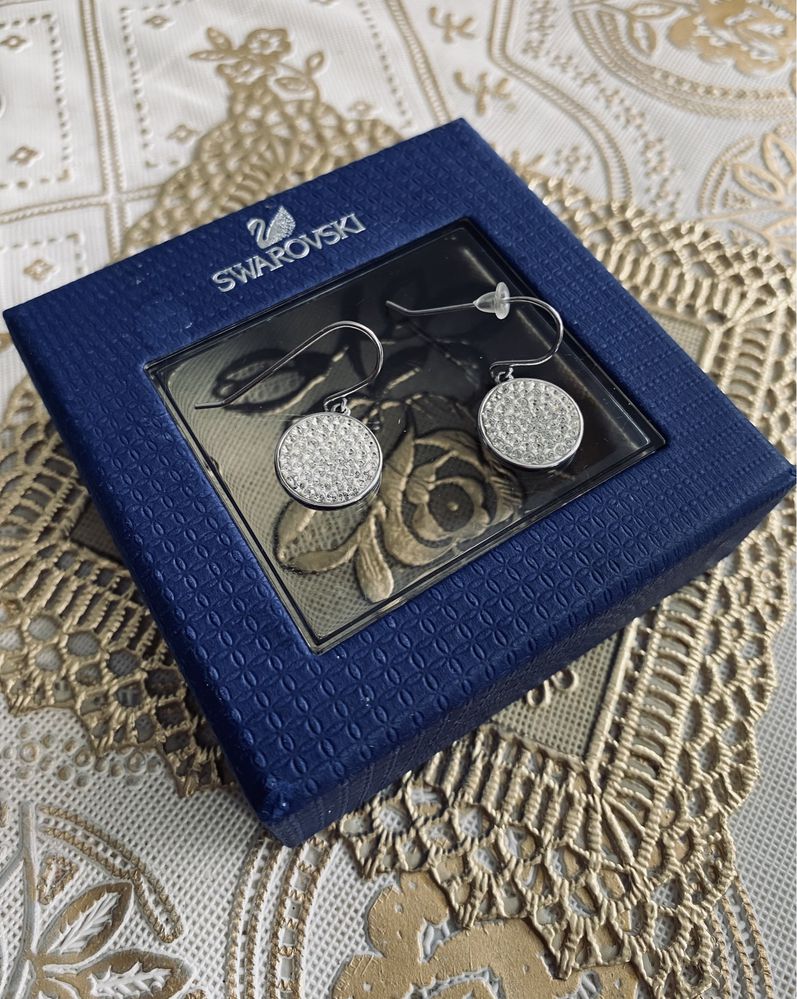Nowe kolczyki Swarovski kółka koła