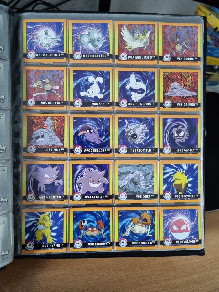 Pokémon Artbox Series 1 Stickers 1999 (Coleção completa)