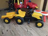 Traktor na pedały JCB z przyczepą Rolly Toys